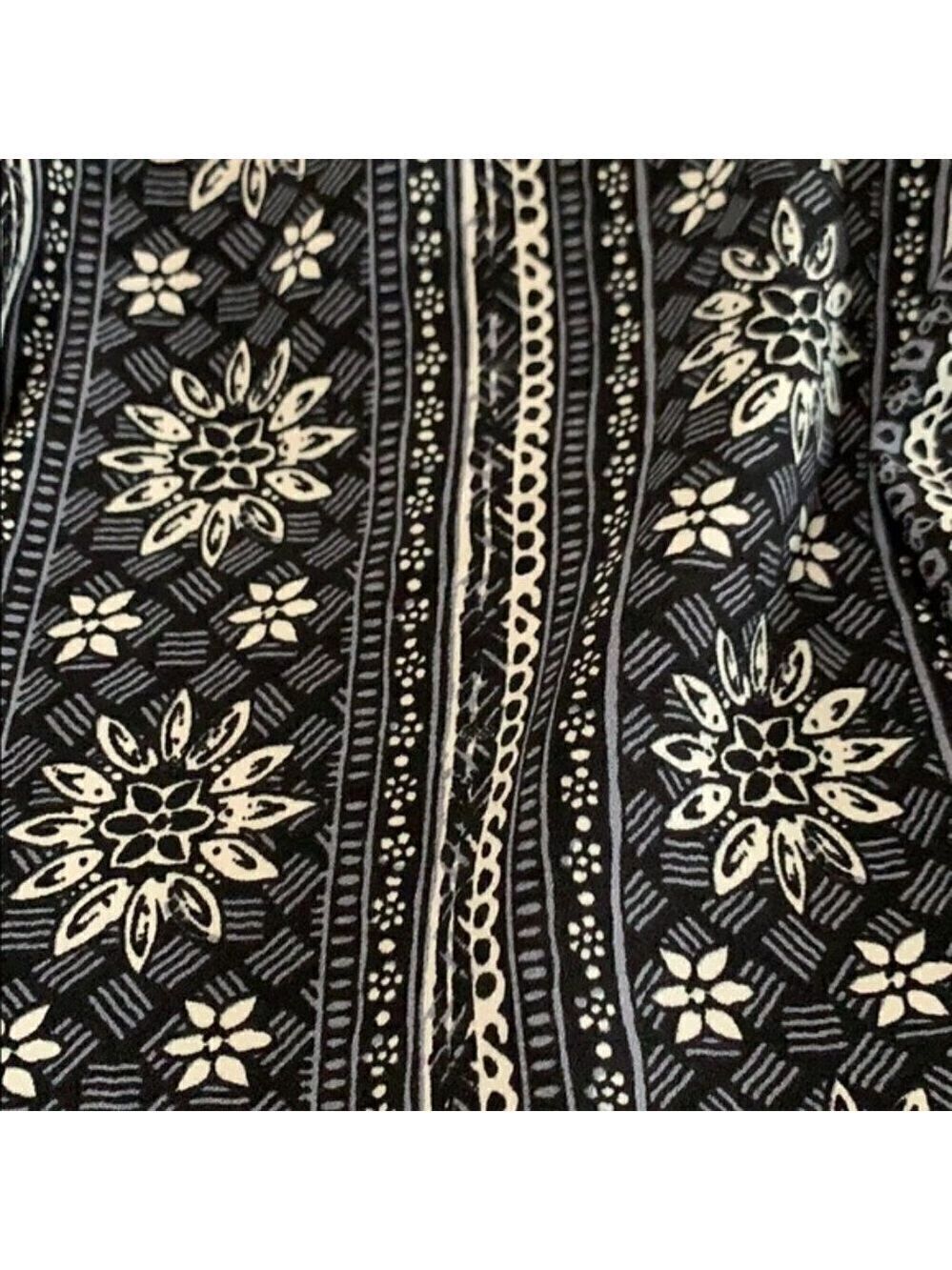 Hollister Border Print Mini Dress With Cross Back Size Small - Picture 10 of 10